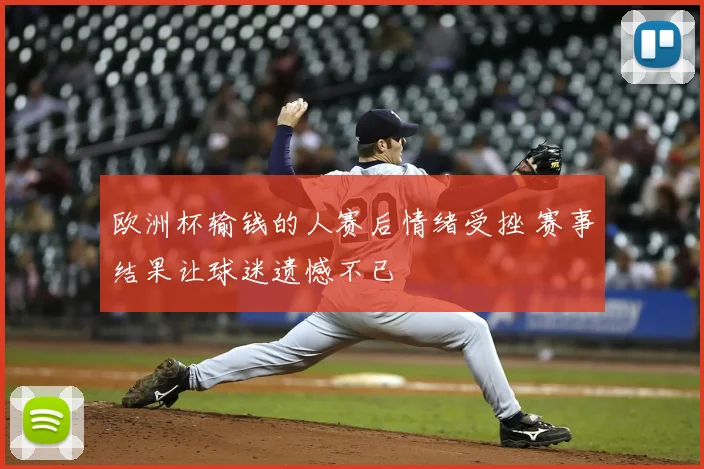 欧洲杯输钱的人赛后情绪受挫 赛事结果让球迷遗憾不已